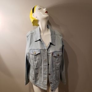 Light Denim Levi Jacket Plus Size